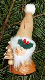 Natural Santa Tree - Ulbricht<br>Wobble Ornament